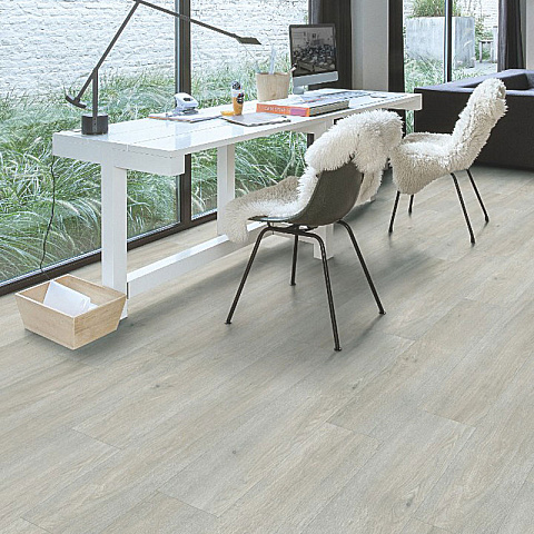 ПВХ-плитка Quick Step LIVYN Balance Glue Plus BAGP 40052 Шёлковый дуб светлый (фото 5)