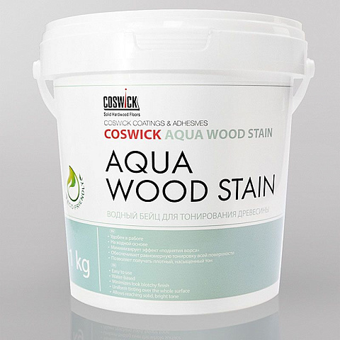 Водный бейц для тонирования древесины Coswick 4120-020067 Серый шпинель (фото 1)