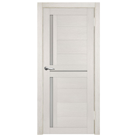 Межкомнатная дверь Принцип Лайт 1 Лиственница белая 3D ПО (остекленное) (фото 1)