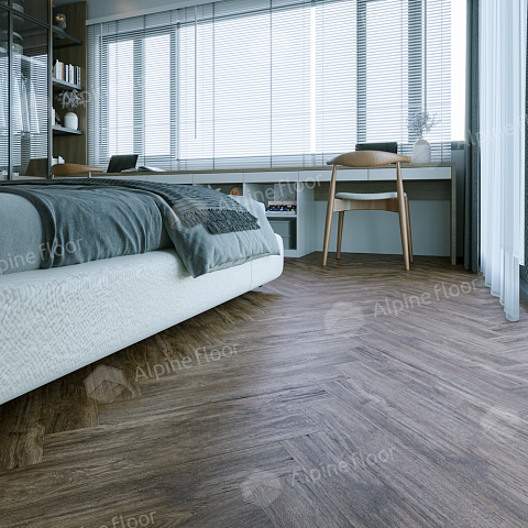 Alpine Floor Herringbone 12 Pro 4V 34 (CH) LF106-10B New­ Дуб Бордо (фото 3)