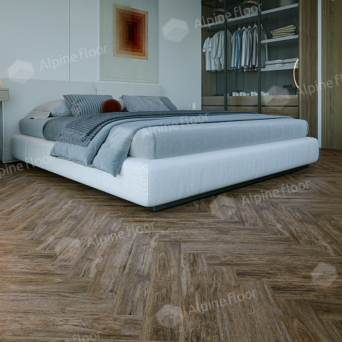 Alpine Floor Herringbone 12 Pro 4V 34 (CH) LF106-10B New­ Дуб Бордо (фото 2)