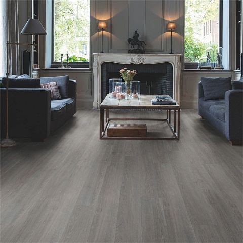 QS Alpha Vinyl Small Planks AVSP 40060 Дуб шелковый темно-серый (фото 8)