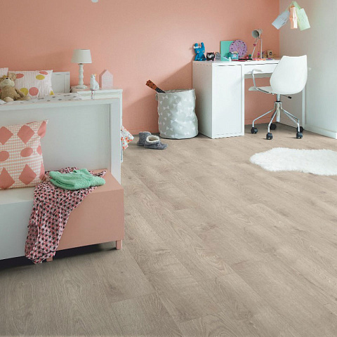 ПВХ-плитка Quick-Step QS LIVYN Balance Click BACL 40133 Жемчужный серо-коричневый дуб (фото 3)