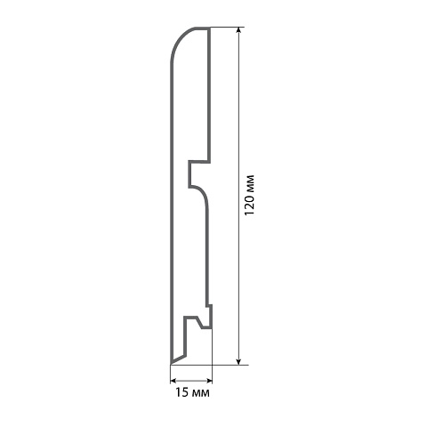 Finitura dekor R13 120х15х2400/ 014 (фото 2)