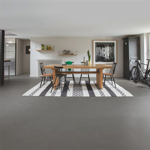 ПВХ-плитка Quick-Step LIVYN Ambient Click AMCL 40140 Шлифованный бетон серый (фото 3)