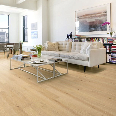 Паркетная доска Upofloor Дуб Гранд Латте белое масло однополосный Oak Grand 138 Latte 1S (фото 4)