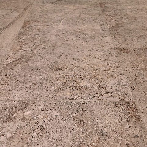Кварц виниловый ламинат Stone Floor HP SPC 234-1 Травертин Бежевый (фото 2)